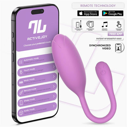 INTOYOU APP SERIES - LOGAN HUEVO VIBRADOR CON APP SILICONA UNIBODY PÚRPURA