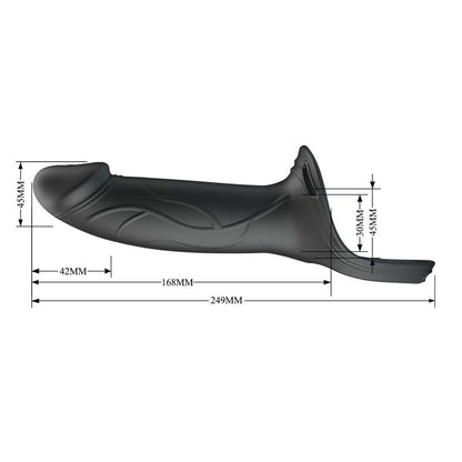 PRETTYLOVE - LONDON ARNÉS UNIVERSAL CON DILDO HUECO 6.6
