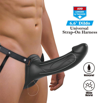 PRETTYLOVE - LONDON ARNÉS UNIVERSAL CON DILDO HUECO 6.6