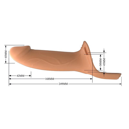 PRETTYLOVE - LONDON ARNÉS UNIVERSAL CON DILDO HUECO 6.6