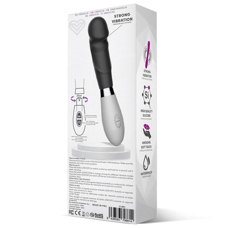 LATETOBED - LOUVER VIBRADOR SILICONA NEGRO