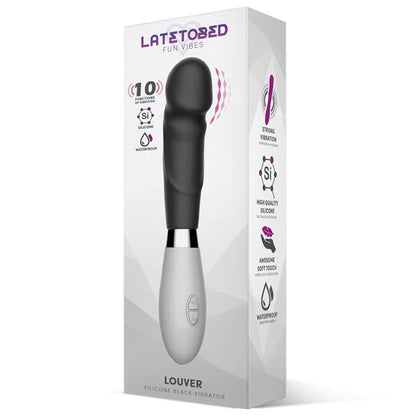 LATETOBED - LOUVER VIBRADOR SILICONA NEGRO
