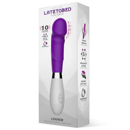 LATETOBED - LOUVER VIBRADOR SILICONA PÚRPURA