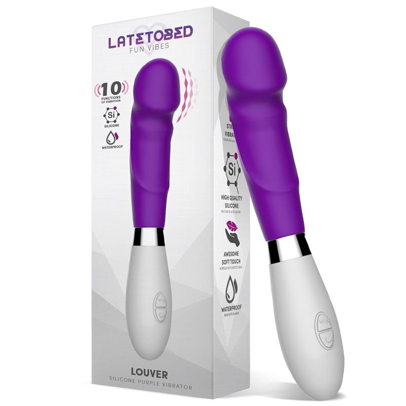 LATETOBED - LOUVER VIBRADOR SILICONA PÚRPURA
