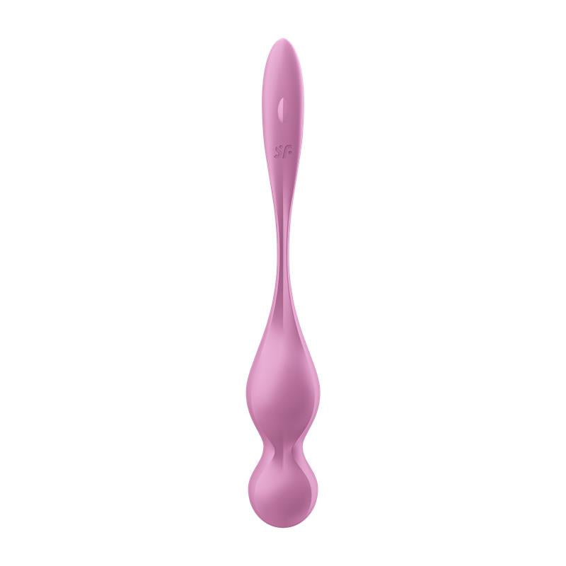SATISFYER - LOVE BIRDS 1 BOLAS KEGEL CON APP ROSA