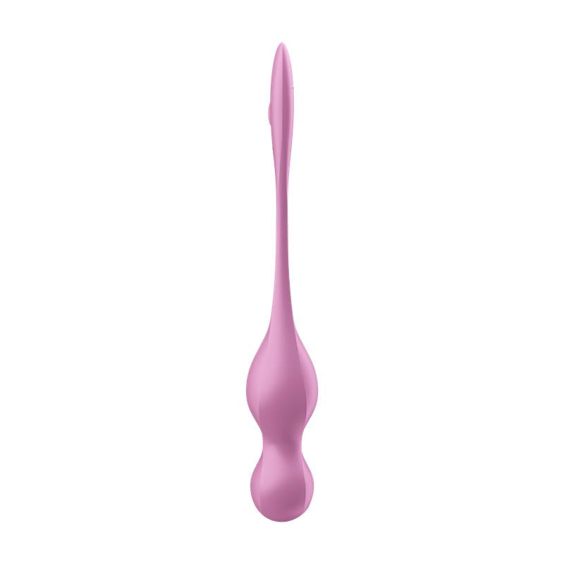 SATISFYER - LOVE BIRDS 1 BOLAS KEGEL CON APP ROSA