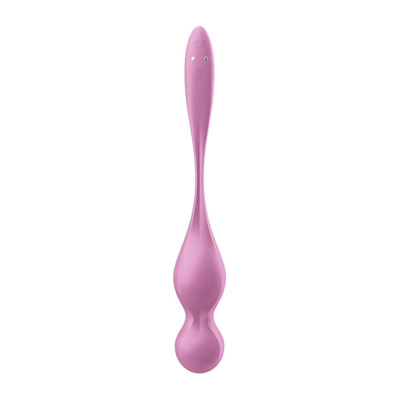 SATISFYER - LOVE BIRDS 1 BOLAS KEGEL CON APP ROSA