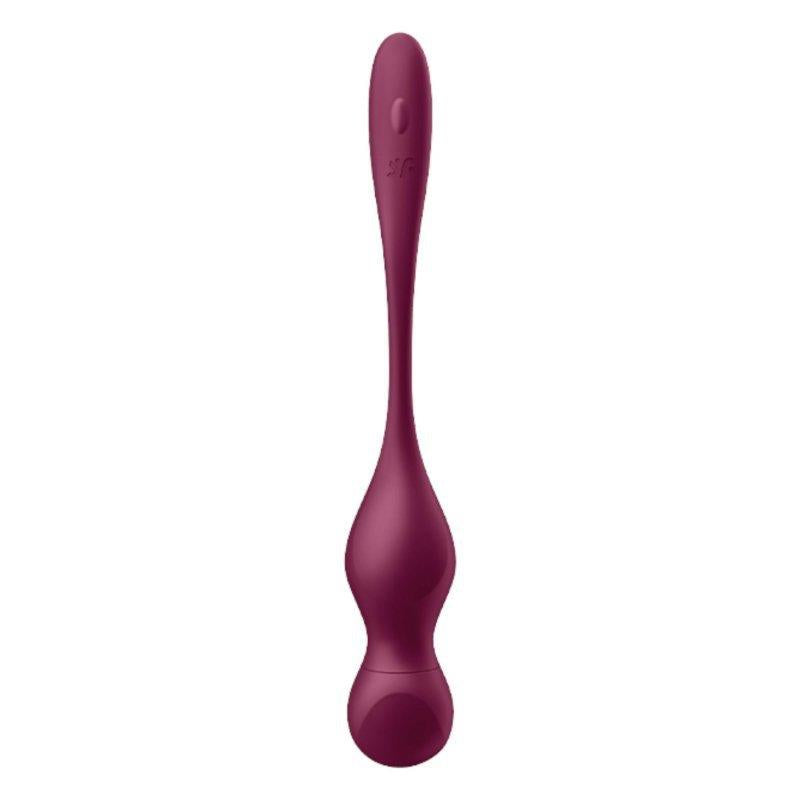 SATISFYER - LOVE BIRDS VARY CON APP ROJO VINO