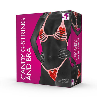 SPENCER & FLEETWOOD - LOVERS CANDY SET THE TANGA Y SUJETADOR DE CRAMELOS