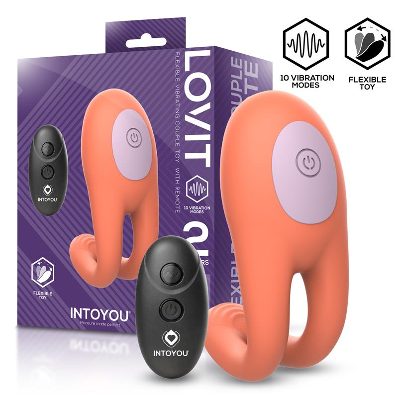 INTOYOU - LOVIT VIBRADOR DE PAREJA FLEXIBLE CON CONTROL REMOTE