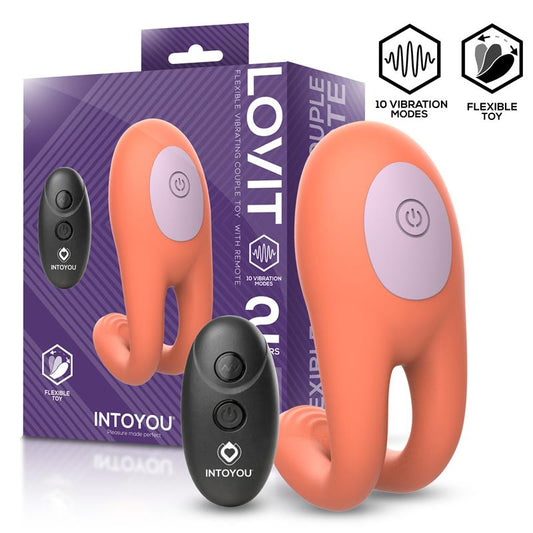 INTOYOU - LOVIT VIBRADOR DE PAREJA FLEXIBLE CON CONTROL REMOTE