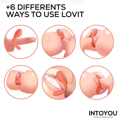 INTOYOU - LOVIT VIBRADOR DE PAREJA FLEXIBLE CON CONTROL REMOTE