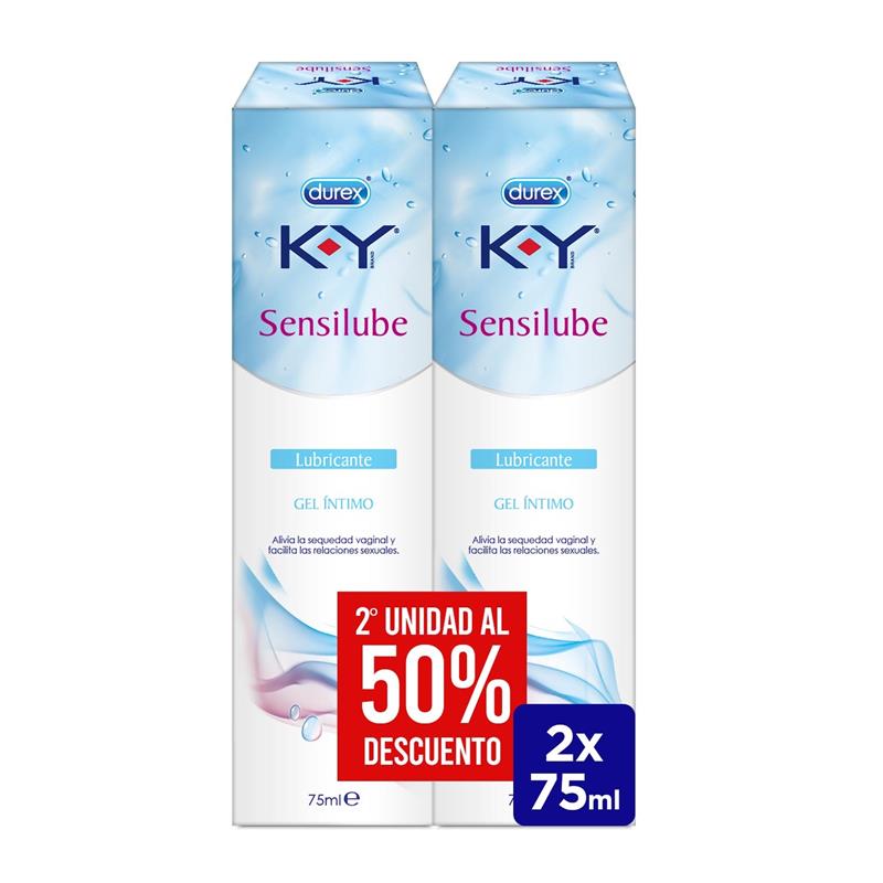 DUREX - LUBRICANTE BASE AGUA DUPLO KY SENSILUB 75ML