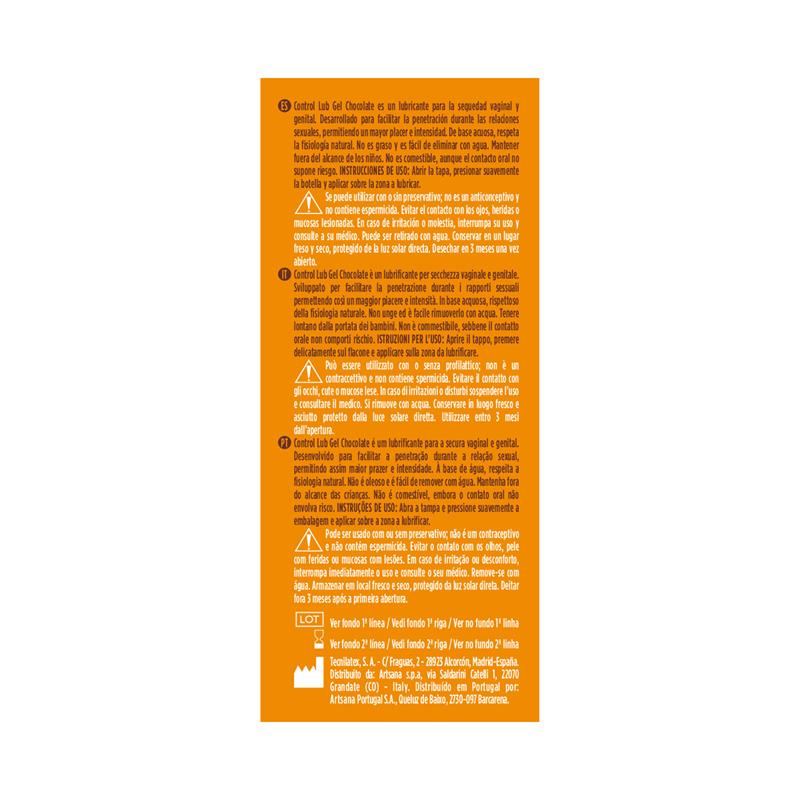 CONTROL - LUBRICANTE CHOCOLATE 75 ML