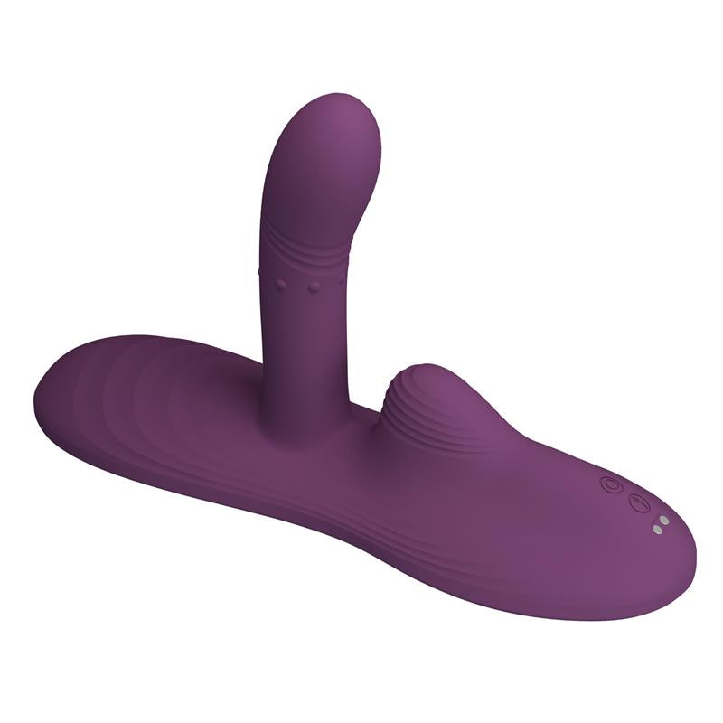 PRETTYLOVE - LUKA ASIENTO CON VIBRADOR CON FINGER, EFECTO CALOR Y BOLAS ROTADORAS