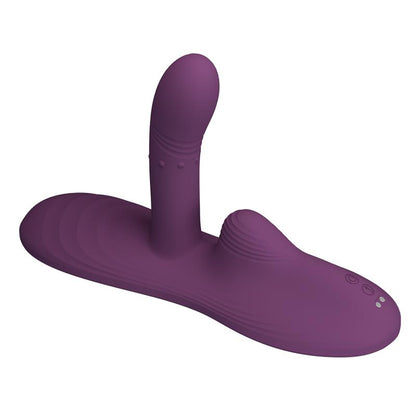 PRETTYLOVE - LUKA ASIENTO CON VIBRADOR CON FINGER, EFECTO CALOR Y BOLAS ROTADORAS
