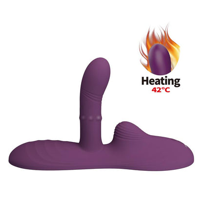 PRETTYLOVE - LUKA ASIENTO CON VIBRADOR CON FINGER, EFECTO CALOR Y BOLAS ROTADORAS