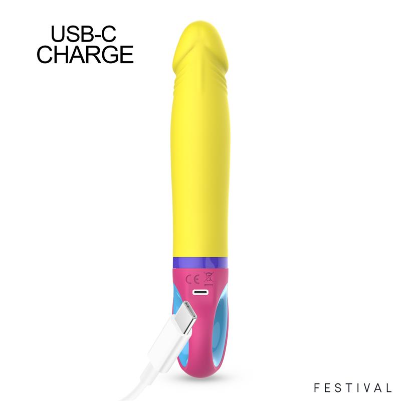 FESTIVAL - LUMIX ESTIMULADOR 10 FUNCIONES USB-C