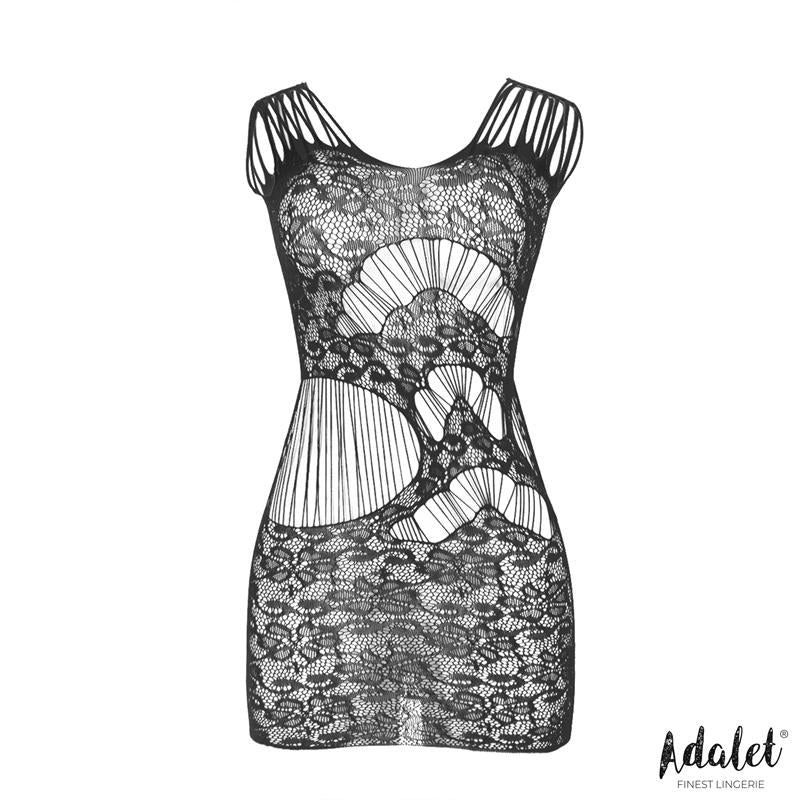 ADALET LINGERIE - LUNA BODYSTOCKING PATRÓN GEOMÉTRICO Y FLORAL