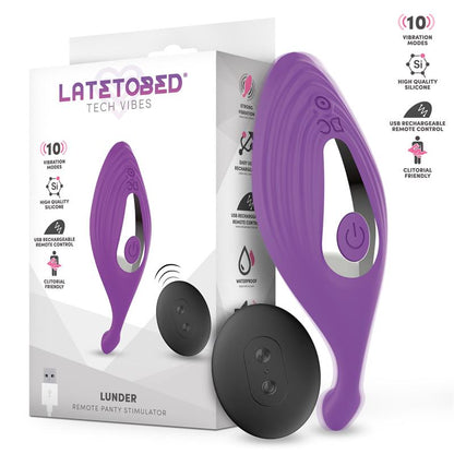 LATETOBED - LUNDER ESTIMULADOR DE BRAGUITA CON CONTROL REMOTO USB