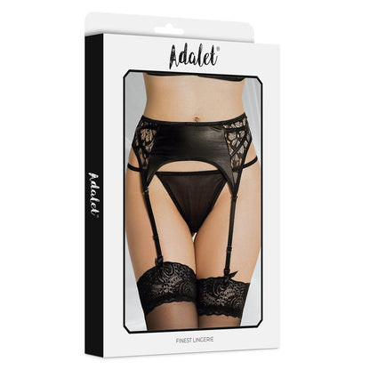 ADALET LINGERIE - LUVA SET DE LIGUERO CON ENCAJE FLORAL Y TANGA