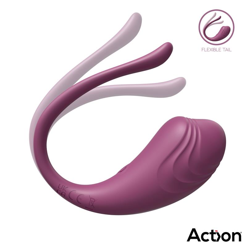 ACTION - LUVIA HUEVO VIBRADOR CON CONTROL REMOTO USB PÚRPURA