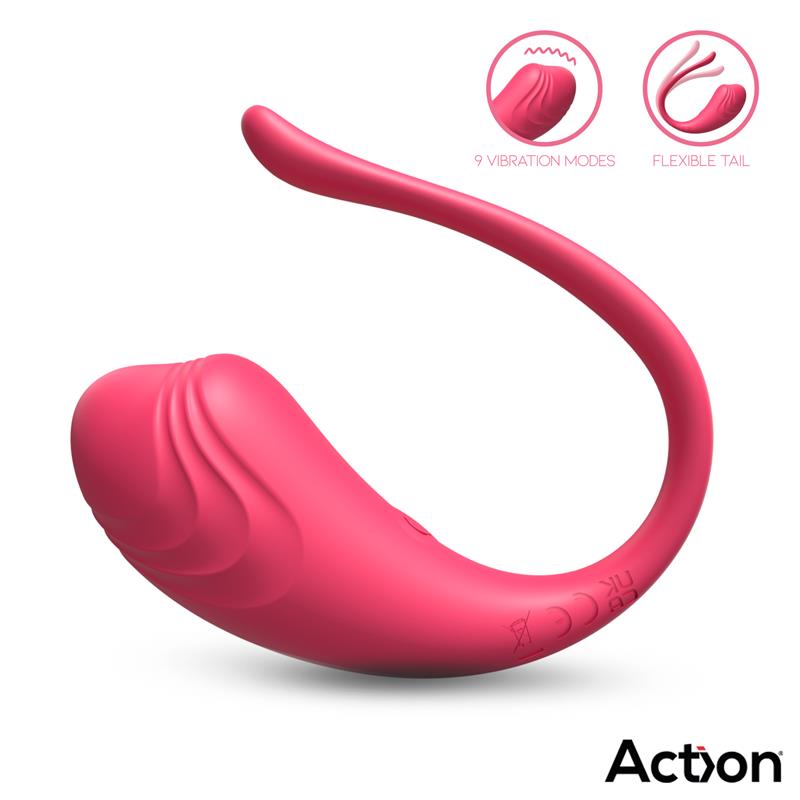ACTION - LUVIA HUEVO VIBRADOR CON CONTROL REMOTO USB ROSA