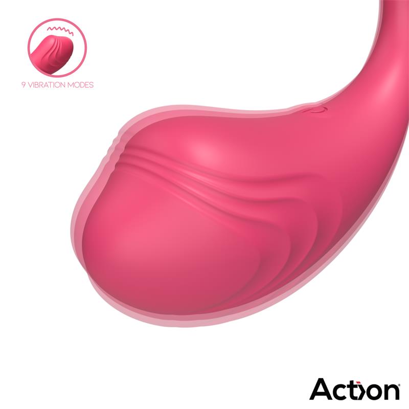 ACTION - LUVIA HUEVO VIBRADOR CON CONTROL REMOTO USB ROSA