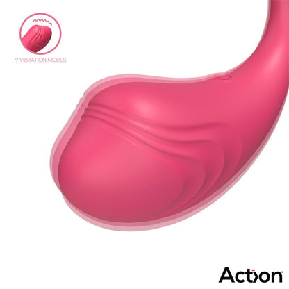 ACTION - LUVIA HUEVO VIBRADOR CON CONTROL REMOTO USB ROSA
