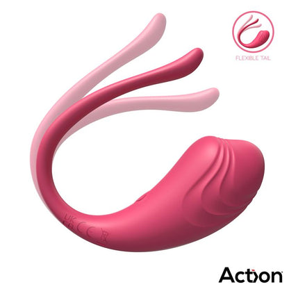 ACTION - LUVIA HUEVO VIBRADOR CON CONTROL REMOTO USB ROSA