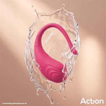 ACTION - LUVIA HUEVO VIBRADOR CON CONTROL REMOTO USB ROSA