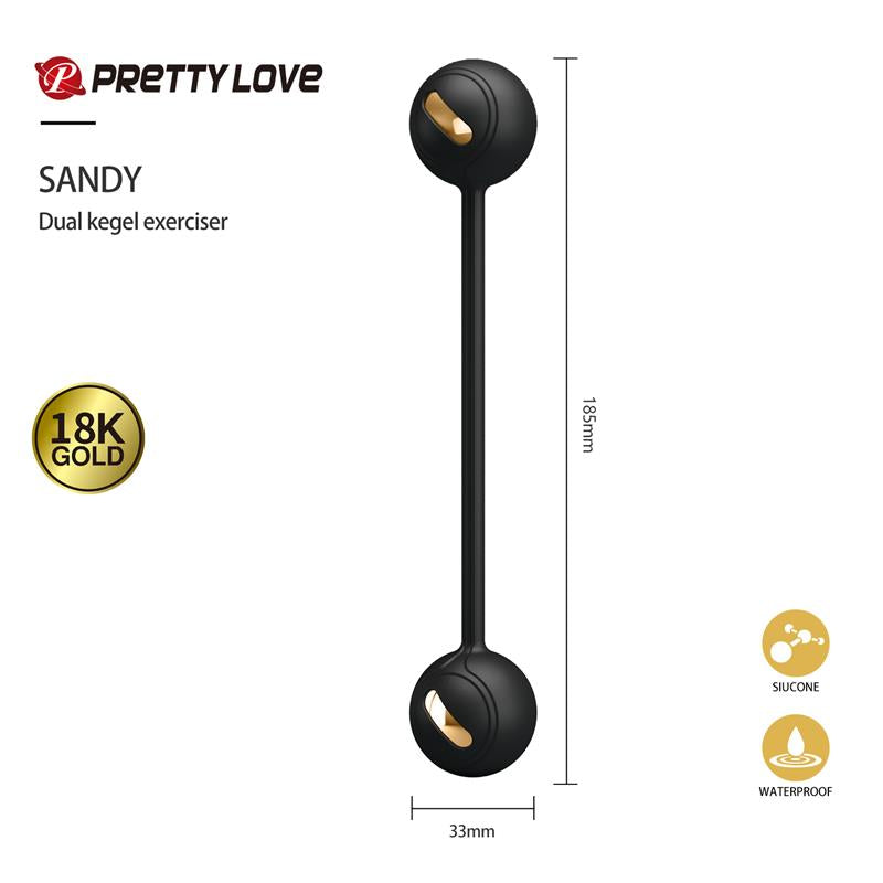 PRETTYLOVE - LUXURY SET QUEENS 12 JUGUETES NEGRO Y ORO 18K