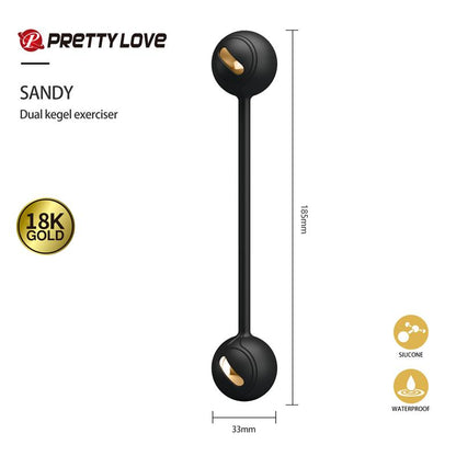 PRETTYLOVE - LUXURY SET QUEENS 12 JUGUETES NEGRO Y ORO 18K
