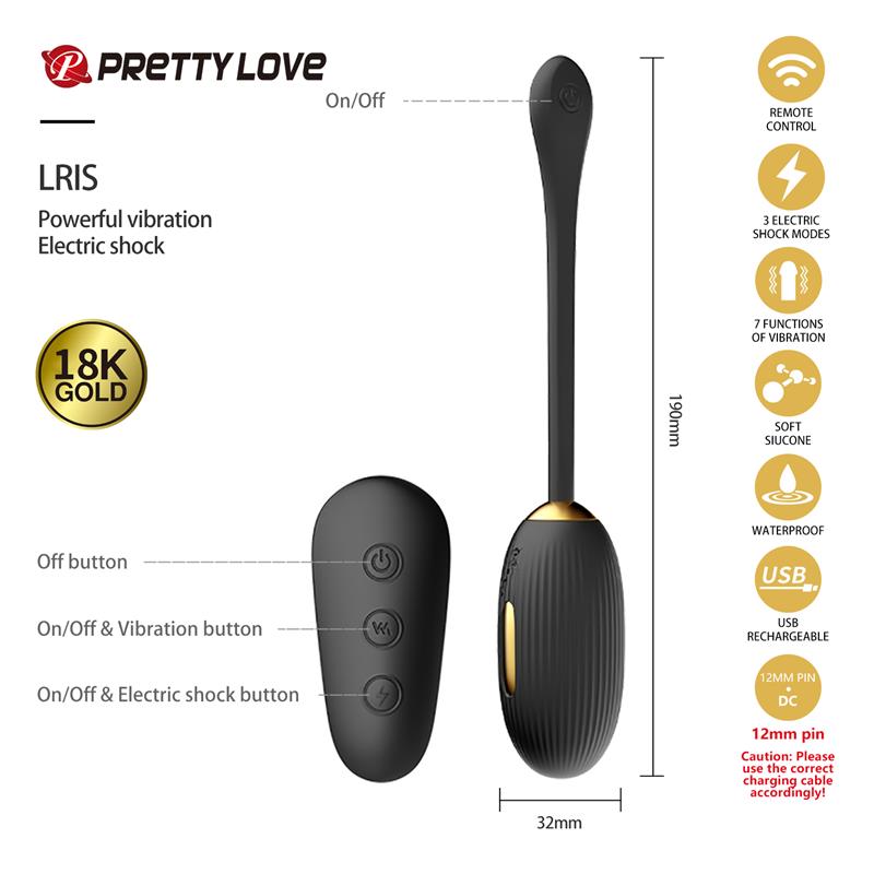 PRETTYLOVE - LUXURY SET QUEENS 12 JUGUETES NEGRO Y ORO 18K