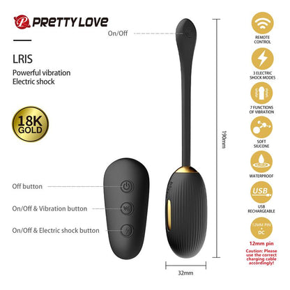 PRETTYLOVE - LUXURY SET QUEENS 12 JUGUETES NEGRO Y ORO 18K