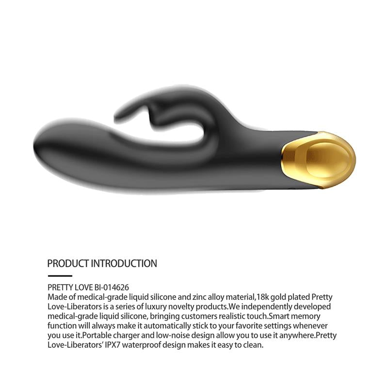 PRETTYLOVE - LUXURY SET QUEENS 12 JUGUETES NEGRO Y ORO 18K