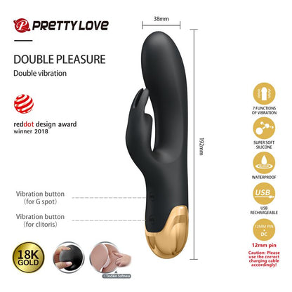 PRETTYLOVE - LUXURY SET QUEENS 12 JUGUETES NEGRO Y ORO 18K