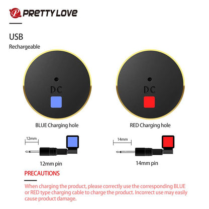 PRETTYLOVE - LUXURY SET QUEENS 12 JUGUETES NEGRO Y ORO 18K