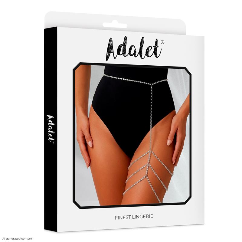 ADALET LINGERIE - LYDIA LIGUERO PLATEADO TALLA ÚNICA
