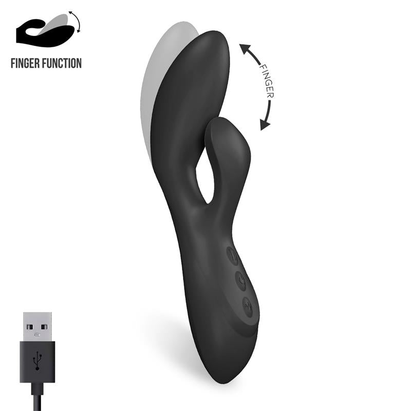 TARDENOCHE - MABO VIBRADOR PUNTO G MOVIMIENTO FINGER SILICONA UNIBODY