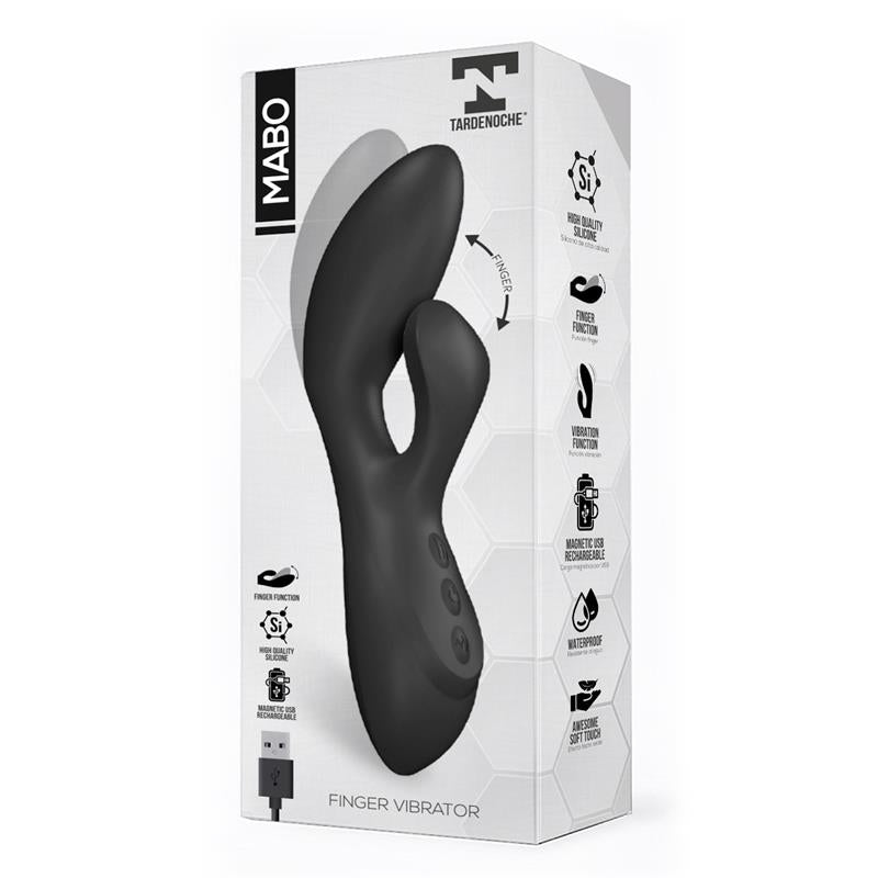 TARDENOCHE - MABO VIBRADOR PUNTO G MOVIMIENTO FINGER SILICONA UNIBODY