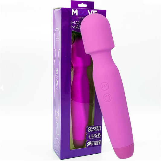 MOOVE - MAGIC WAND MASAJEADOR SILICONA PURPURA