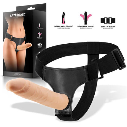 HARNESS COLLECTION LATETOBED - MAGTO ARNÉS CON DILDO REALISTA ARTICULADO