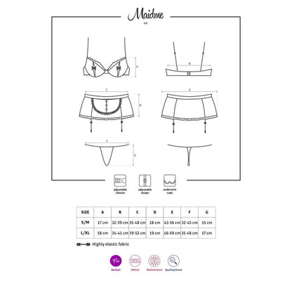 OBSESSIVE - MAIDME DISFRAZ 5 PIEZAS