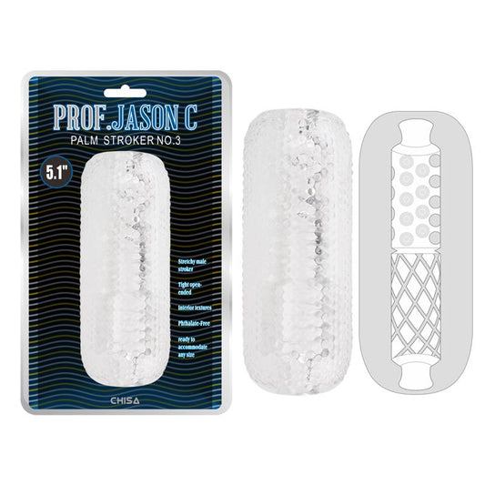 CHISA - MALE MASTURBATOR PALM STROKER NO. 3 - 4.9 TRANSPARENTE