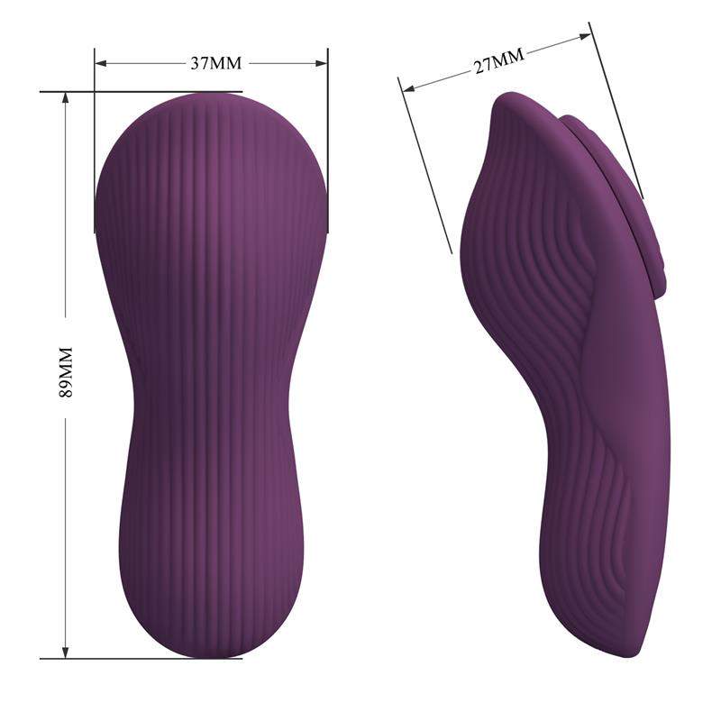PRETTYLOVE - MANE VIBRADOR DE BRAGUITA CON APP PÚRPURA