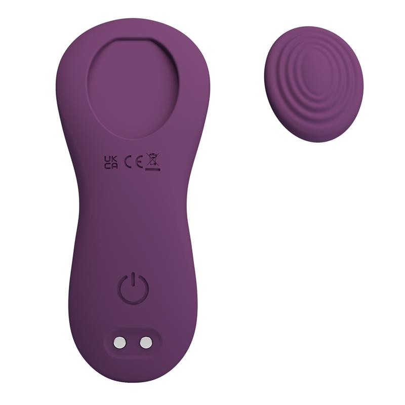 PRETTYLOVE - MANE VIBRADOR DE BRAGUITA CON APP PÚRPURA