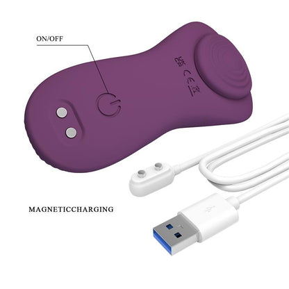 PRETTYLOVE - MANE VIBRADOR DE BRAGUITA CON APP PÚRPURA