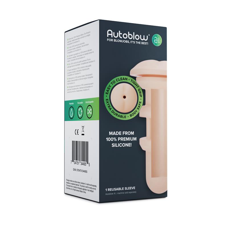 AUTOBLOW - MANGA SILICONA DE ANO PARA AUTOBLOW A.I.