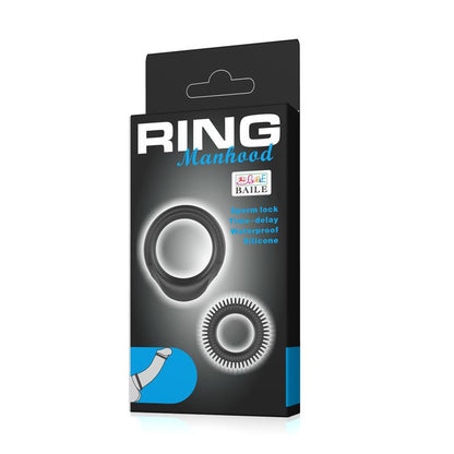 BAILE - MANHOOD SET DE 2 ANILLO PARA EL PENE